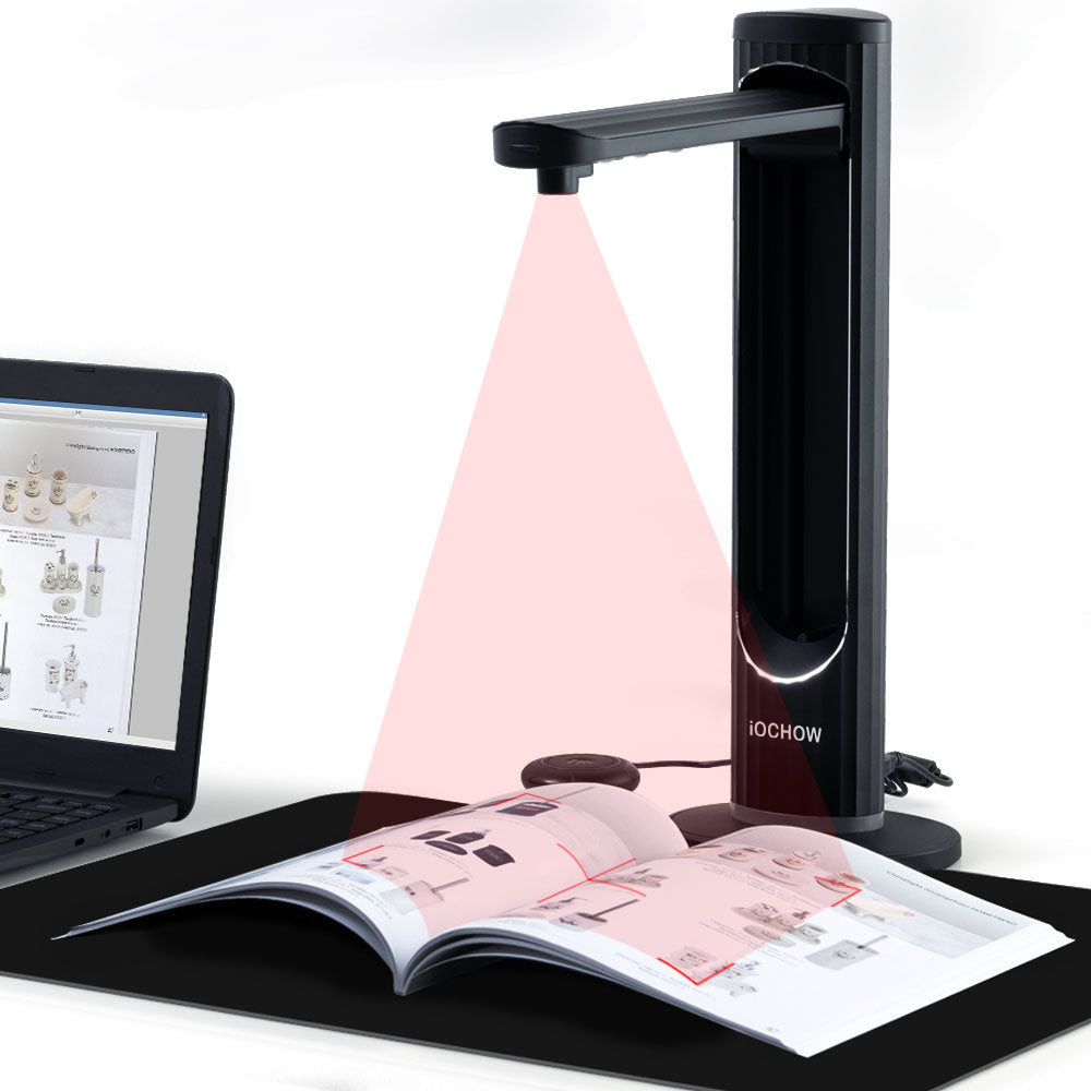 iOCHOW 13MP Professioneller Buchscanner: A3 Erfassungsgröße Tragbare USB-Dokumentenkamera, 3-Level-LED HD Bücherscanner, Mehrsprachiger OCR Scanner Visualizer für Unterrichtsbesprechungen iOCHOW 13MP Professioneller Buchscanner: A3 Erfassungsgröße Tragbare USB-Dokumentenkamera, 3-Level-LED HD Bücherscanner, Mehrsprachiger OCR Scanner Visualizer für Unterrichtsbesprechungen