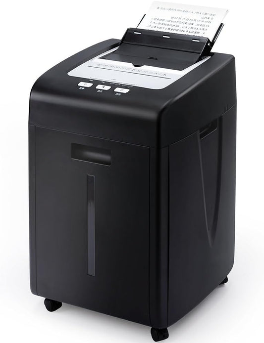 Auto Feed Paper Shredder: 200-Sheet Micro Cut Home Office Shredders, 60 Mins Commercial Heavy Duty Paper Shredder, P-5 High Security Level, Shred Paper/CD/Credit Card with 9.3 Gal Pullout Bin