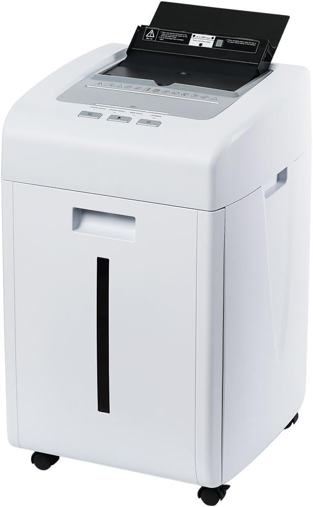 iOCHOW Paper Shredder Heavy Duty: 200 Sheets Auto Feed Micro Cut Paper Shredder 40 Mins Commercial Shredder P5 Security Level Credit Card/CD/Staple Paper Shredders for Home Office with 35L Bin