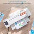 iOCHOW A3 Laminator: Portable Jamless 1min Fast Warming 70-150 mic 400mm/min Laminating Machine with Thermal and Cold Adjustment Includes 10 Pouches for Office Home