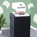 Most Popular manual heavy duty paper shredder machine industrial High security P-5 Micro cut 25sheets A3 A4 paper Credit cards