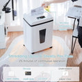 Micro Cut Paper Shredder: 3/64''x3/64'' 1*1mm P7 High Security Heavy Duty Shredder for Home Office 6 Sheets, 56dB Commercial Shredder Credit Card/Staple/CD/DVD, Runs for 25min with 6 Gal Bin