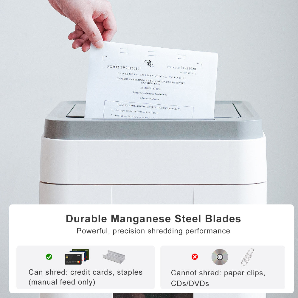 High Confidentiality Auto Feed Paper 400 Sheets 8 sheets Cross Cut P-5 Paper shredder Machine cut A4 paper CD Card