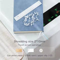 45L Professional Heavy-duty Paper Shredder Micro-Cut CD Card Manual Shredded 16 Sheet Confidentiality Level P5 11.89 gallons