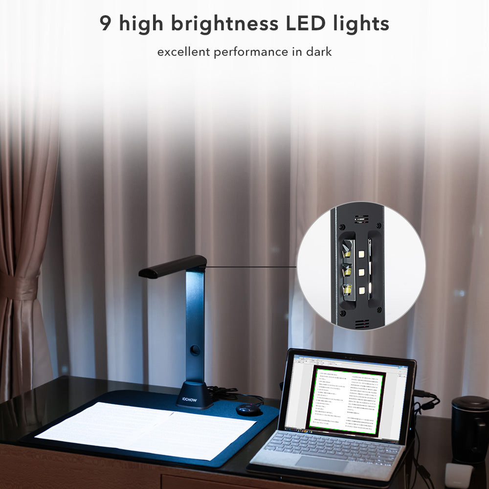 S3 Book & Document Camera, 17MP High Definition Professional Book Document Scanner