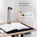 OCR multilingual 13MP high-resolution document and book scanner for office visualization teaching