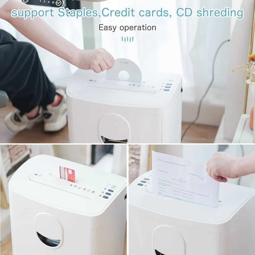 ODM Removable manual shredder Mirco cut 8 sheets 20 liter paper shredder Cut credit cards, Suitable for business office and home