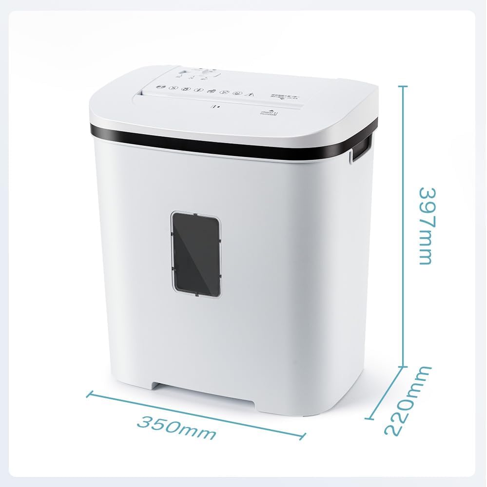 iOCHOW 14-Sheet Cross Cut Paper Shredder: P4 High Security Portable Shredder Credit Card & Staple Heavy Duty Paper Shredder Quiet Document Shredder 21L Large Pull-out Bin Shredders for Home Office