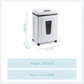 Micro Cut Paper Shredder: 3/64''x3/64'' 1*1mm P7 High Security Heavy Duty Shredder for Home Office 6 Sheets, 56dB Commercial Shredder Credit Card/Staple/CD/DVD, Runs for 25min with 6 Gal Bin