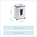 Heavy duty industrial paper shredder Manual cut into small cubes 1x6mm for Shredding Card for Bank Office Use With 23L trash bin